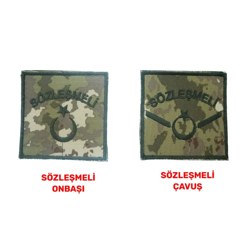 TSK Sözleşmeli Onbaşı / Çavuş Rütbesi - Omuz