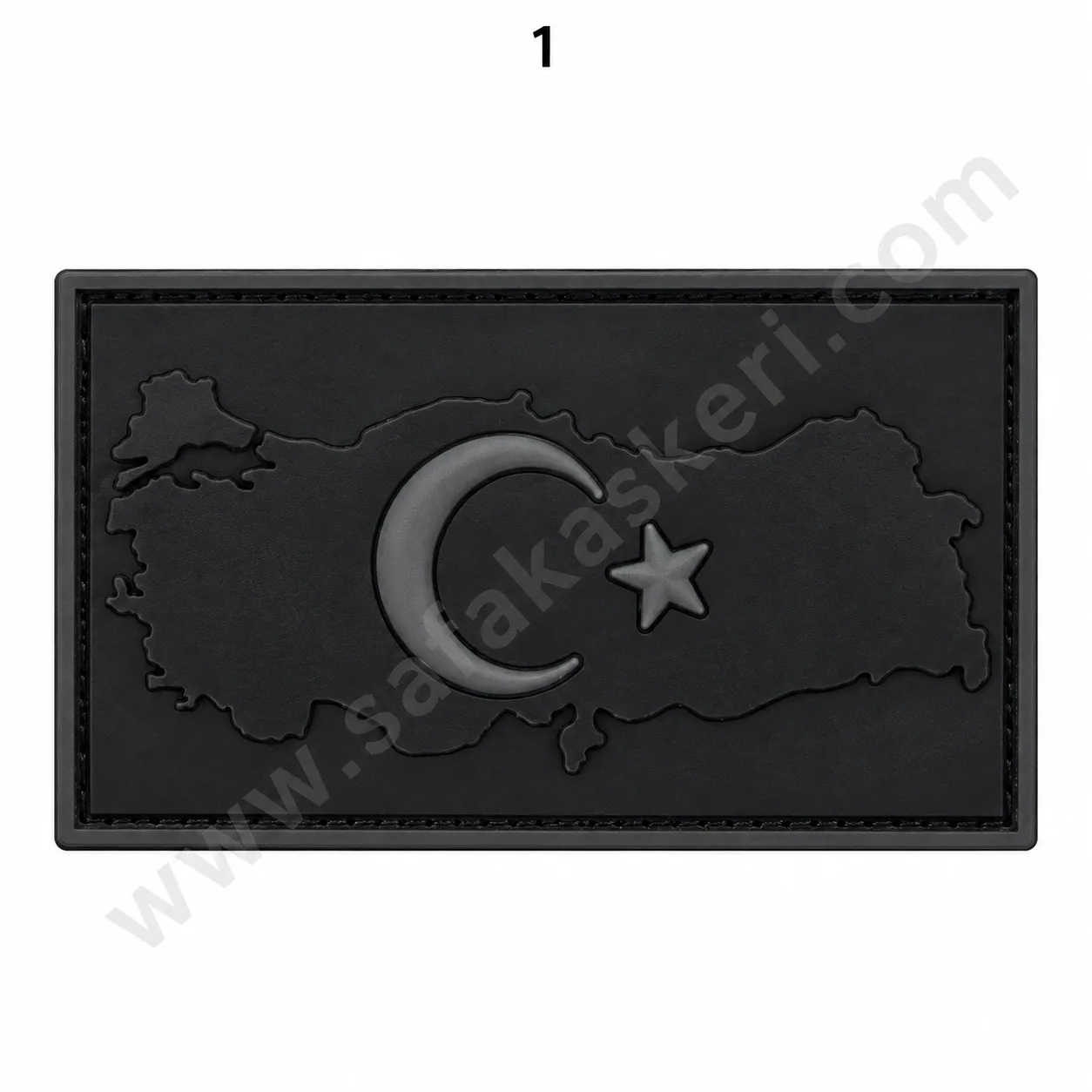 Türkiye Haritası Üstünde Türk Bayrağı