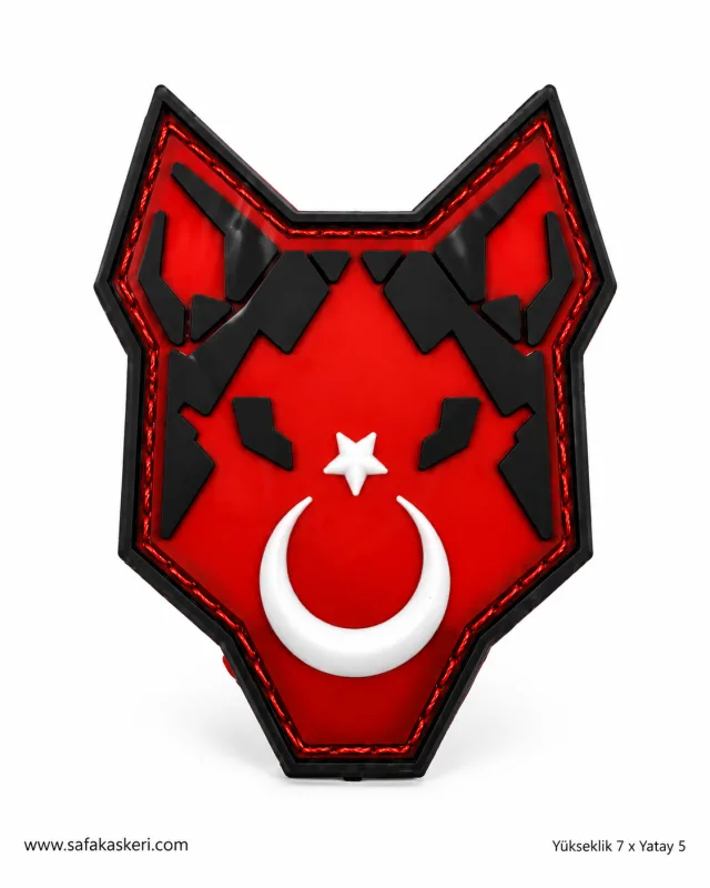 Kırmız Türk Bayraklı KURT Peç