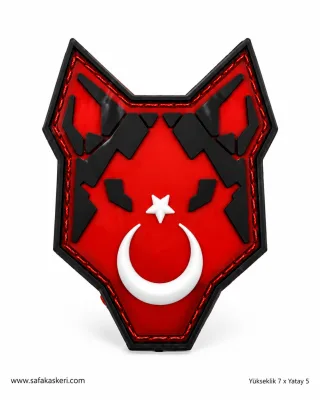 Kırmız Türk Bayraklı KURT Peç