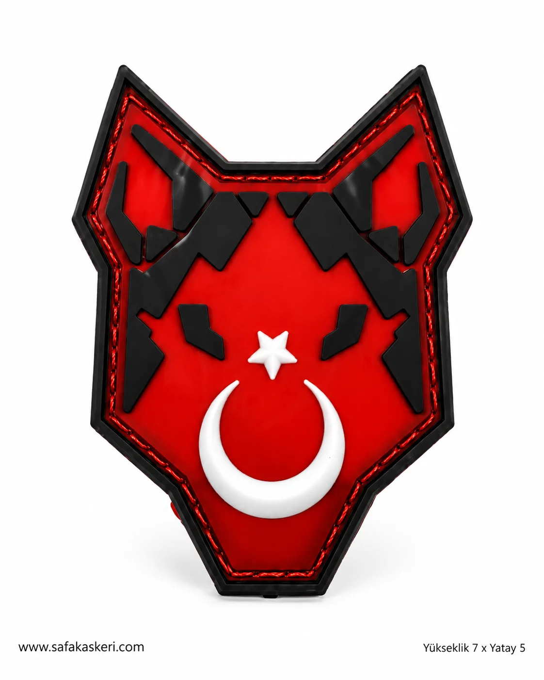 Kırmız Türk Bayraklı KURT Peç