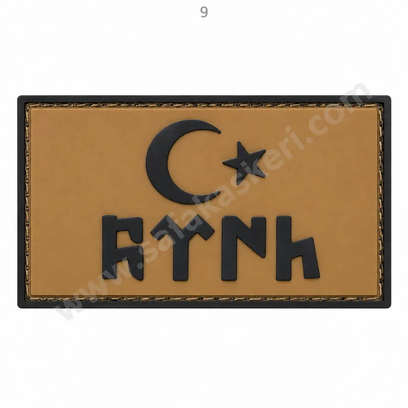 GökTürkçe Türk Yazılı Türk Bayrağı Peç