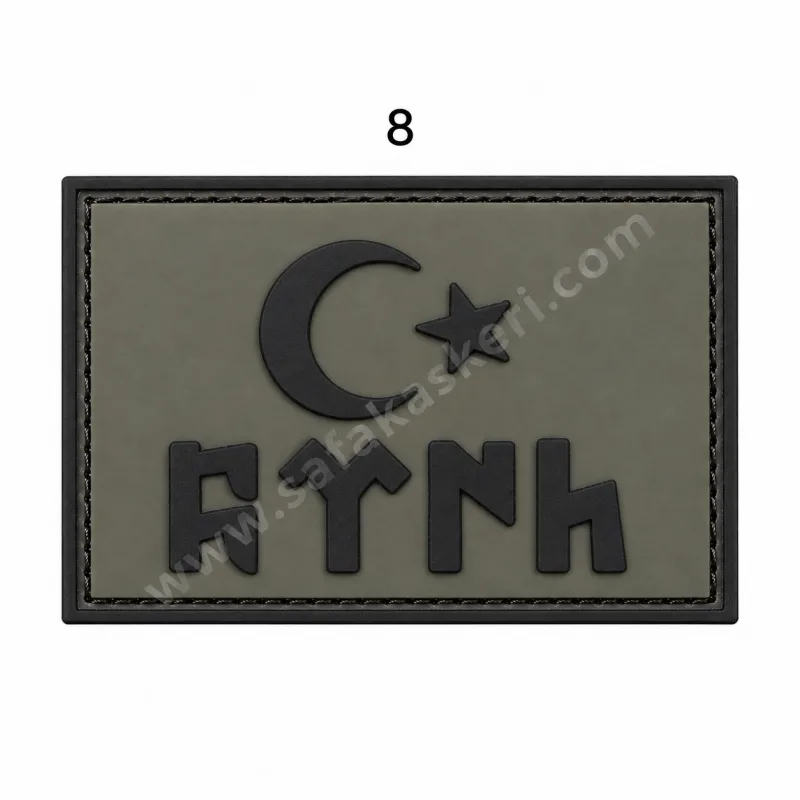 GökTürkçe Türk Yazılı Türk Bayrağı Peç