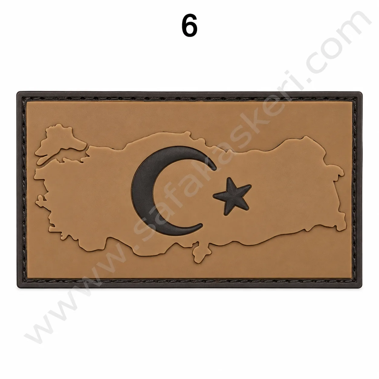 Türkiye Haritası Üstünde Türk Bayrağı